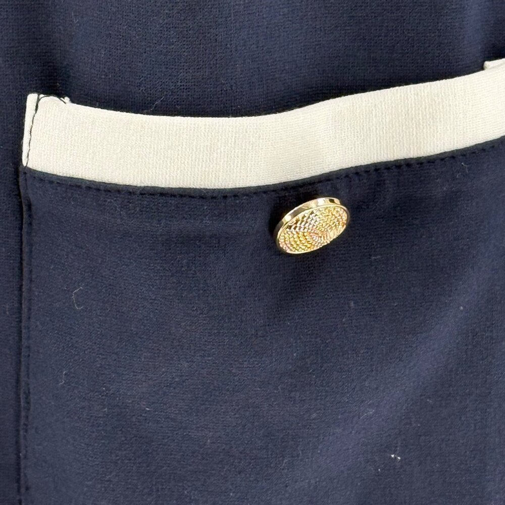 Eliza J Womens Navy Dress With Pockets Size 6 - Picture 9 of 12